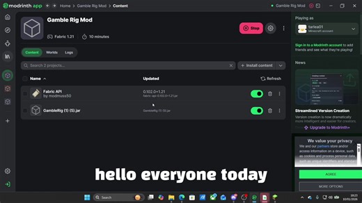How to Install and Use Gamble Rig Mod