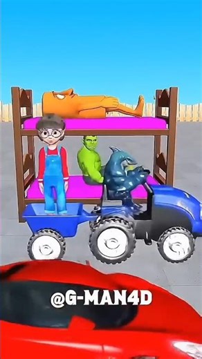 Tractor Madness 😂 Crazy Animation Short #shorts