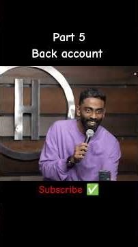 Bank account ‪@morepranit‬ #standupindojakpus #standupcomedy #funny #sketchcomedychannel