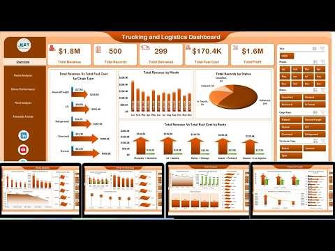 Trucking and Logistics Dashboard in Excel