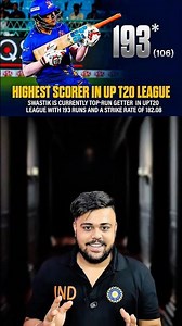 Swastik Chikara 🚨 IPL Snub to UP T20 Superstar | 193 Masterclass