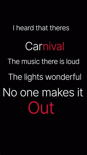 carnival lyrics [john Michael howell
