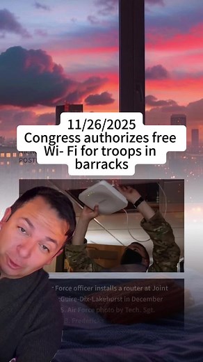 FREE Wi-Fi for Military Barracks? 🇺🇸 What You Need to Know! 📡 #Military #FreeInternet #CongressPlan #QualityOfLife #fyp