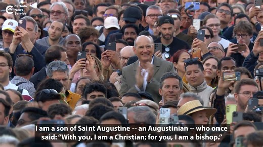 Pope Leo XIV speaks about St. Augustine. | Catholic News Service