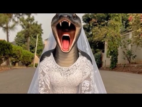 Snake bride on her wedding day