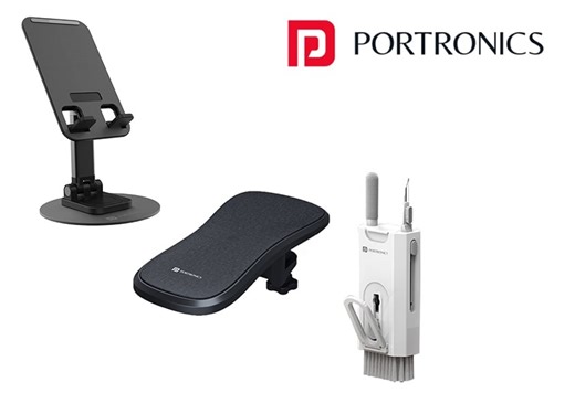 Portronics launches new accessories: Armya Armrest, MoBot II Stand & Clean M Device Cleaner starting at Rs. 399 ($5) - Gizmochina