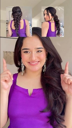 How to make your braid look thicker in minutes 💁‍♀️✨ #hairstyle #weddinghairstyles #ytshorts