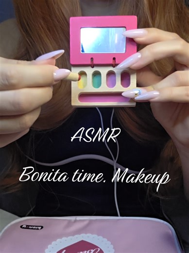 Relaxing ASMR Makeup with Wooden Cosmetics