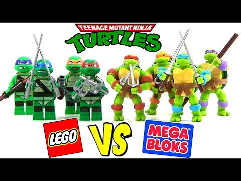 TMNT LEGO v Mega Bloks Teenage Mutant Ninja Turtles Who Made it Better? - BrickQueen