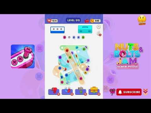 Unscrew It: Nuts & Bolts Jam - Level 515 - Gameplay walkthrough