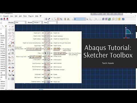 Abaqus Beginner Tutorial: Sketcher Toolbox Explained in Detail |All Menus, Commands to Sketch a Part