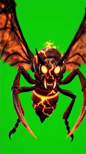 Insect Monster Green Screen | Giant Creature Animation | 4K VFX Overlay