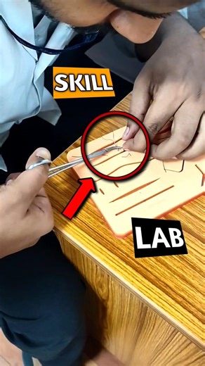 🪡Suture training | Learning new skills🤩 | mbbs practical | mbbs life #neet #mbbs #shorts #minivlog