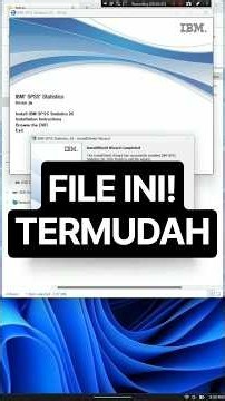 Cara Install IBM SPSS 26 Paling Mudah #IBM #spss #install