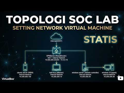 Membangun Personal SOC Lab: Topologi Jaringan & Setup Virtual Machine