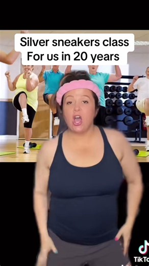 Our silver sneakers classes are gonna be POPPIN 🎉#perimenopause #aging #genx #boomer #gymlife