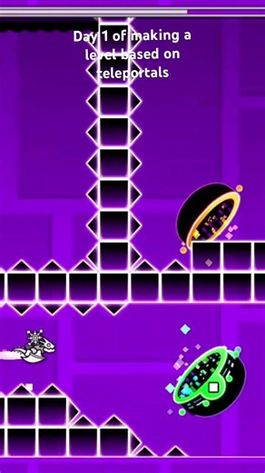 Day 1 of making a gd level #gd #geometrydash #gdeditor #gdedit