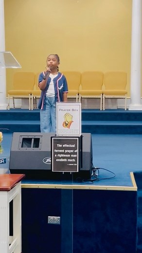 We’re extremely proud of this little lady! She was asked to do the scripture, and she did a great job. Even though I told her she didn’t have to do but 1 passage, she was determined to do 2! #AvaRae🦄 #AvaRaeTuesday | Brit James
