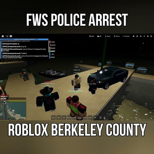 FWS POLICE ARREST in Berkeley County #roblox #robloxshorts #berkeleycounty #robloxpolice