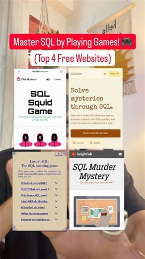 Learn SQL Fast by Playing These 4 FREE Games!