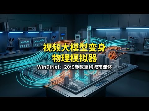 视频大模型变身物理模拟器：ETH联合发布WinDiNet，让20亿参数看懂城市流体力学