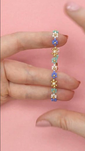 Excerpt | DIY Seed Bead Flower Bracelet Matchy Matchy Mother's Day
