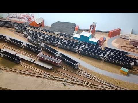HO Scale Track Diagram and Train Staging
