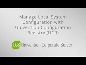 Manage Local System Configuration in UCS with UCR