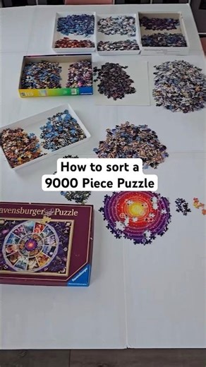 How to sort a 9000 piece puzzle