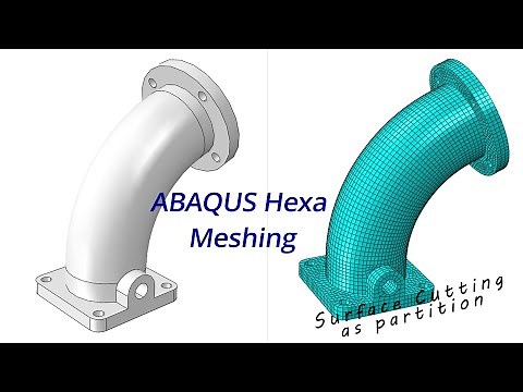 ABAQUS Hexa Meshing with Surface Cutting and Partition