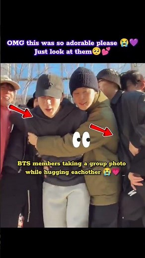 😭The way they all just squeeze into one hug🥺💕