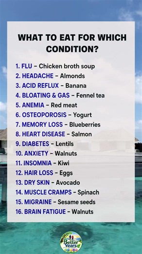 16 Foods for Common Health Conditions 🥑 | What to Eat for Better Health