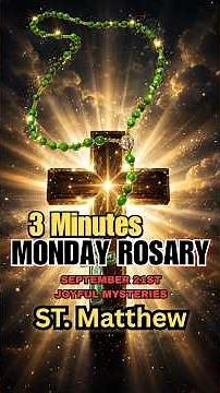 MONDAY ROSARY Today ✝️ JOYFUL Mysteries ❤️ September 21| VIRTUAL ROSARY #rosarytoday