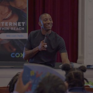 We are proud to support Malcolm Mitchell and his work in paving the way for digital equity! Download his latest children's book, A World Within Reach, for free and learn more about Malcolm's impact at Cox.com/read 📖 | Cox