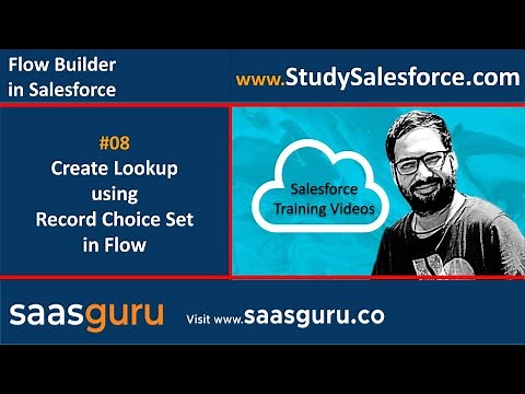 08 Create Lookup using Record Choice set in Screen Flow in Lightning | Salesforce Training Videos