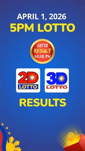 5PM Lotto Result Today April 1, 2026 RECAP PCSO