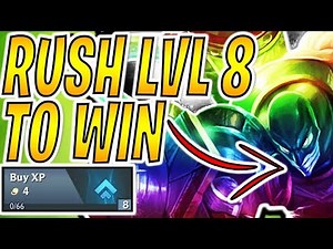 RUSH ⭐⭐ LVL 8 STRATEGY to WIN - TFT Teamfight Tactics RANKED Best Comps Guide SET 2 9.23