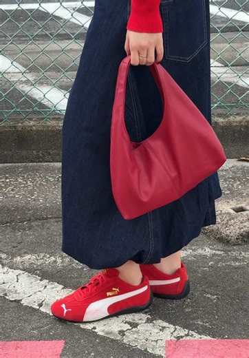 pulling everything red out of my wardrobe this szn 🍷🧧 #sgfashion #ootd #outfitideas #redoutfit #pumaspeedcat #redshoes #styling #cny2025 #outfit