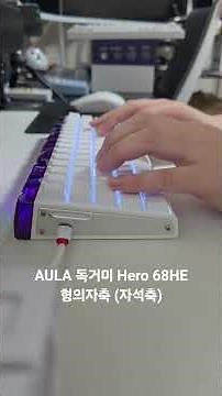 AULA 독거미 Hero 68HE 8K 자석축 키보드(형의자축 타건)