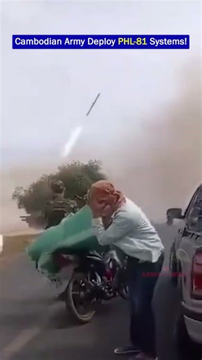 Cambodian Army PHL-81 MLRS Systems Move Toward the Border!!