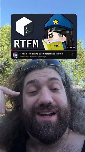 you can have the entire bash manual read to you if that’s what you’re into lol