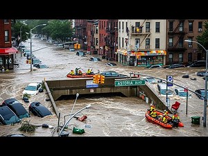 New York Underwater! Flash Flooding Sweep Cars as Streets Become Rivers in Queens