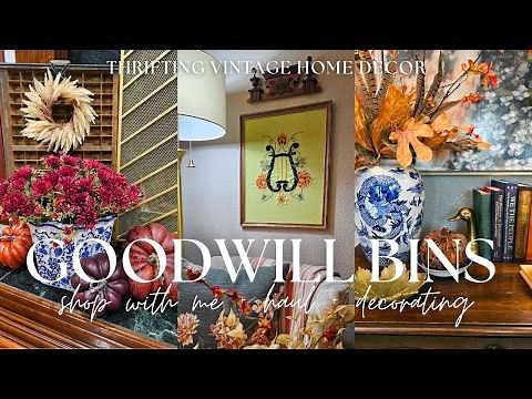 GOODWILL BINS THRIFTING 2025 - Thrift with Me: You Won't Believe These Vintage Home Decor Finds!