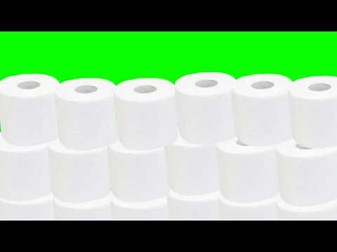 TOILET PAPER! Toilet rolls frenzy animation on green screen - VFX for video Editing #meme #VFX