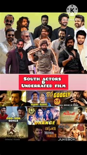 Top 10 South Actors & Their Most Underrated Masterpieces #indianactor #bollywoodactor #alluajun #hit