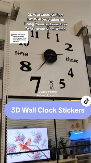 3D Wall Clock Stickers DIY: Easy To Assemble Living Room Bedroom Decor