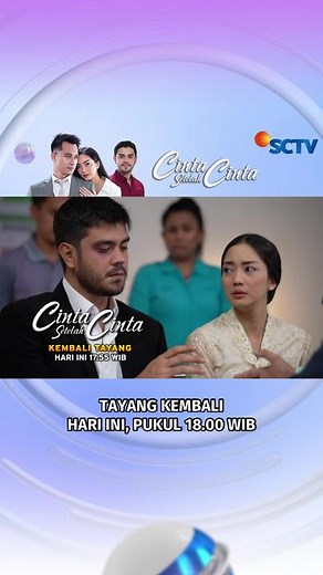 Akankah pernikahan StarYa tetap berlangsung? Saksikan kembali #CintaSetelahCinta HARI INI, pukul 18.00 WIB, hanya di SCTV! Nantikan juga konten eksklusif lainnya di social media kami. #SCTVSinetron