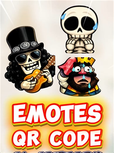 I just got the new emotes in Clash Royale 😍🎉 Looking for the Clash Royale QR Code 2026? This video shows how to unlock the new emotes using the January QR code, available for the New Year and Winter season. Don’t miss these fresh emotes for the new season! Spanish & Portuguese players included 🇪🇸🇵🇹 También explico cómo desbloquear los nuevos emotes, usar el QR code de enero, y aprovechar el Año Nuevo y la temporada de invierno fácilmente. #clashroyaleqrcode2026 #clashroyaleemotes #qrcodes2