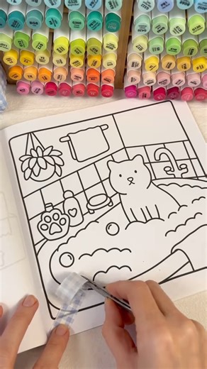 Buddhika Herath on Instagram: "🐱🎨 Cat Days Coloring Book Magic! 😻✨ Paw-sitively therapeutic! 30+ whimsical cat designs to color your way to zen. 🐾💖 Stress? What stress? Watch me bring these felines to life! Swipe up for the full vibe ➡️ Full collection of mindfulness journals & coloring books: http://linktr.ee/mykidsstorybooks Tag your cat crew! 🐈‍⬛ #CatLovers #ColoringBook #AdultColoring #MindfulnessArt #CatDays #ColoringTherapy #SelfCareVibes #WellnessJourney #CreativeTherapy #PurrfectDa