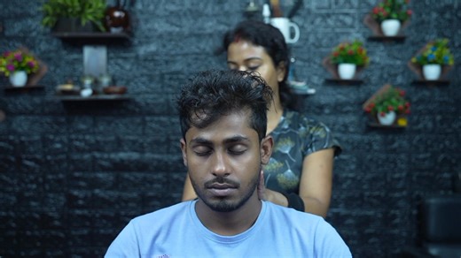 60K views · 624 reactions | Forehead Tapping & Head Massage ASMR by Indian Female Barber | Deep Relaxation #reels #headmassage #asmrmassage #ladybarber #asmrtherapy #indianmassage #satisfying | Home ASMR clinic | Facebook